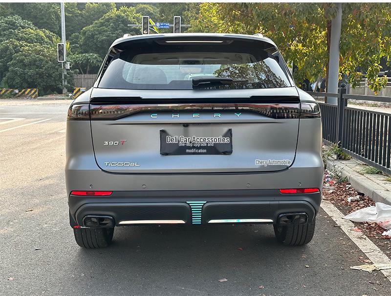 Chery Tiggo 8L Rear Roof Spoiler - External Decorative Wing Modification.
