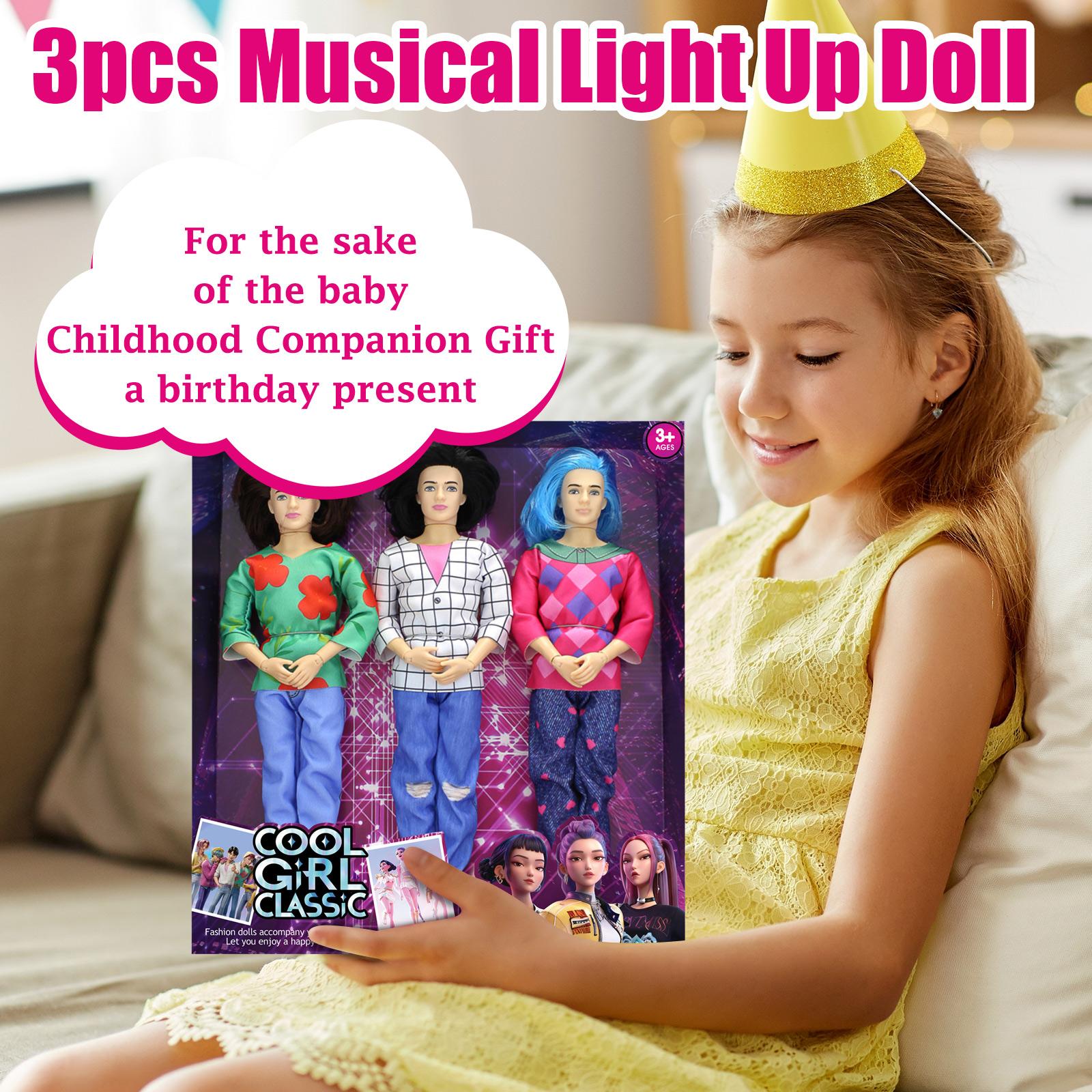 

3pc Articulated Dolls, With Realistic Character Designs, Make A Delightful Surprise Gift For Children And Friends. One Size
