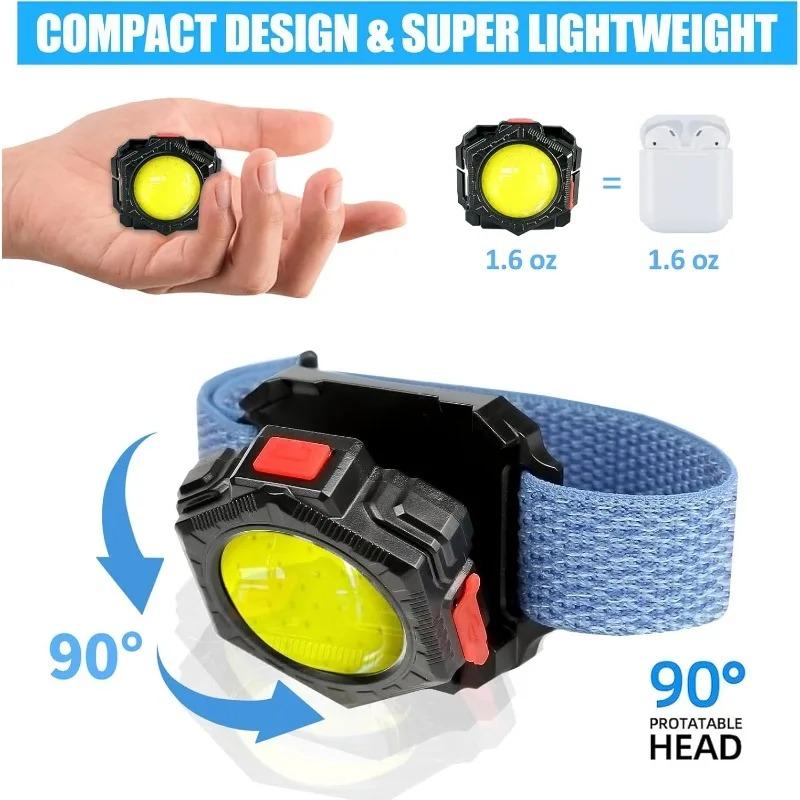 Portable LED Wrist Light Mini Flashlight USB Rechargeable Watch Lamp Wrist Lighting Torch Flashlight Outdoor Sport Running Light