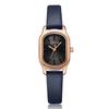 Julishi Women's Watch Rectangular Fashion Retro Workplace Ladies Watch Women's Burgundy Student Leather Strap Quartz Watch