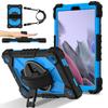 For Samsung Galaxy Tab A7 Lite 8.7-inch T225/T220 Case Silicone+PC Kickstand Tablet Cover with Handy Strap,Shoulder Strap