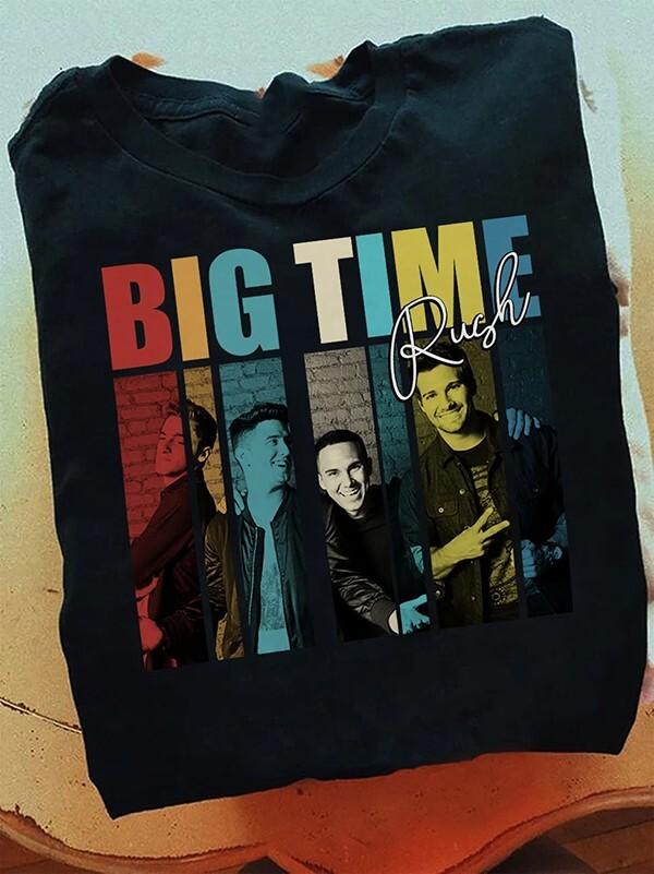 Big Time Rush band Men Tshirt Black Cotton Unisex All Sizes S to 5XL Unisex T-Shirt L