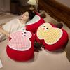 Cute Plaid Apple Sleeping Pillow Girl Bed Cushion Dormitory Birthday Gift Sofa Office Waist Back