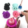 Présentoir de bouteilles de vernis à ongles, support rond en Silicone, anneau, outil de polissage des ongles, manucure