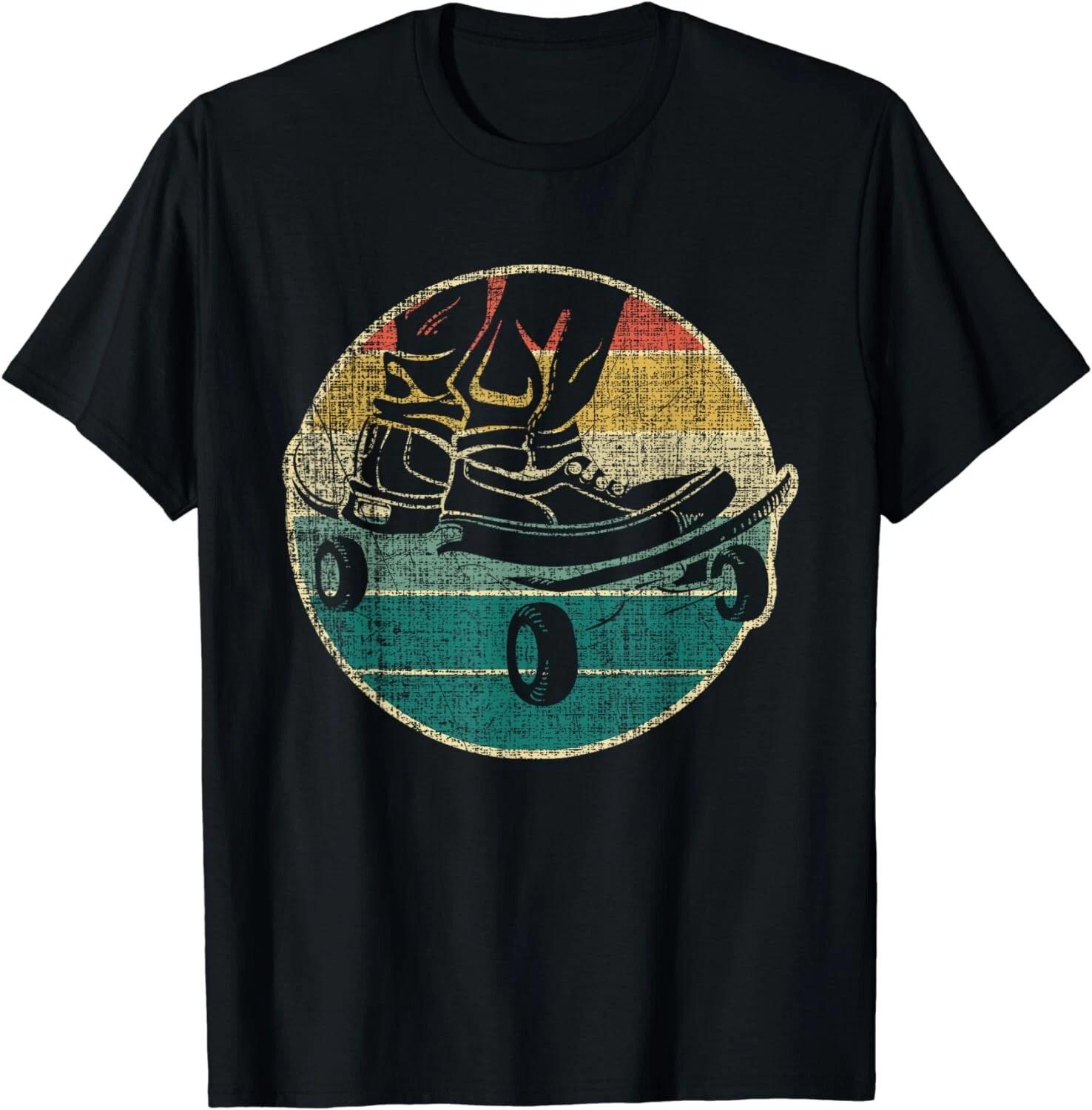 Retro Skateboarder Skateboard Skateboarding Skater Gift Unisex T-Shirt S