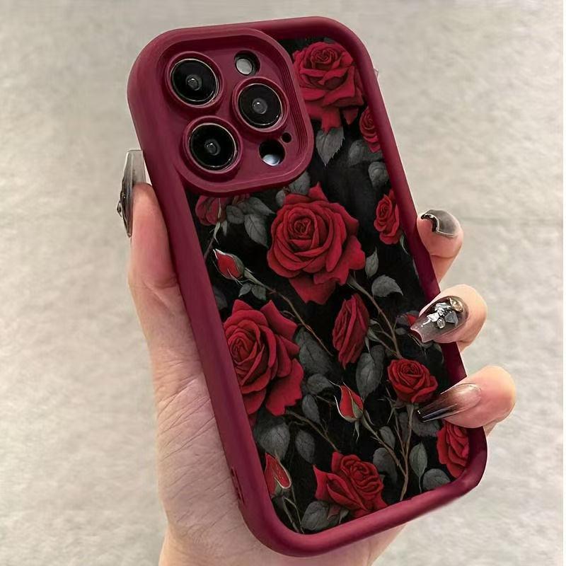 Red Rose iPhone Case for iPhone 12/13/14 Pro, 15, 16, 17, 17 ProMax