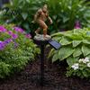 Decoración Temática de Naturaleza Salvaje Luz Solar de Jardín Sasquatch, Luz Estatua con Estaca, Adorno Exterior Impermeable para Camino de Jardín, Patio, Césped, Porche