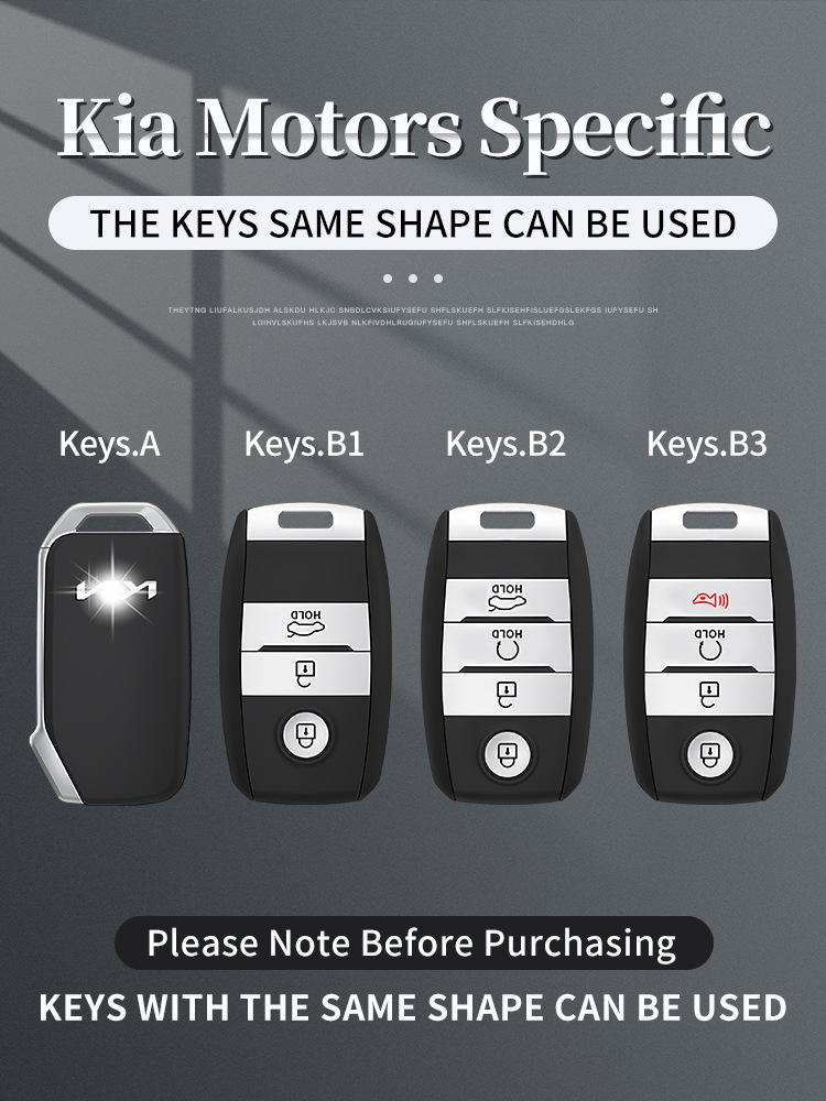 Kia Nyckelfodral: Kompatibel med K3, K4, K5, KX3, KX5, 7, Sportage, Sorento, Pegas.