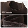 Hodo Herren Winter Rollkragen Doppel-seitiges Fleece T-Shirt