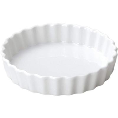 Plat à tarte rond blanc East, 10 pouces, 25,8 cm