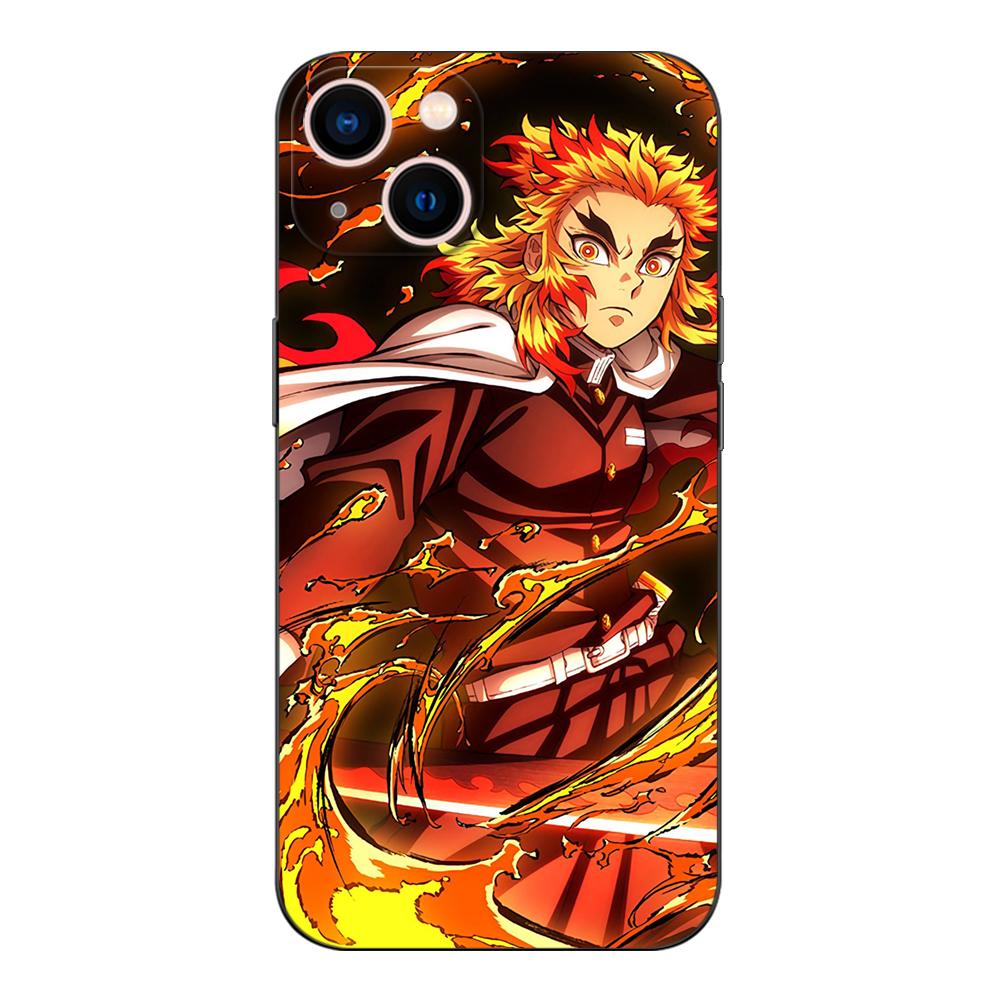 Schwarze TPU-Hülle für Samsung Galaxy S22 S20 S21 FE PLUS ultra+S10 E lite Rückseite Rengoku Kyoujurou