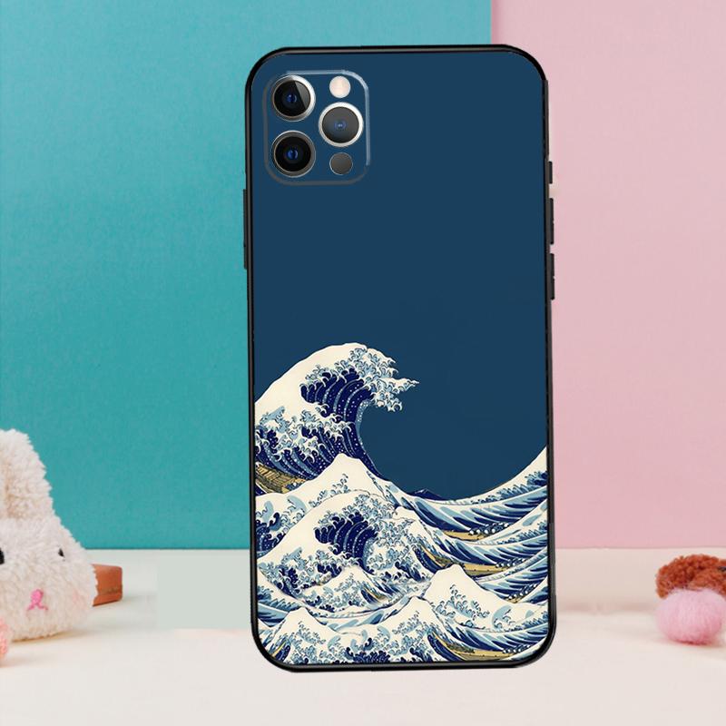 The Great Wave off Kanagawa Phone Case For iPhone 17 Air 16 15 13 12 11 14 Pro Max 12 13 mini 15 16 Plus 16e Cover Coque