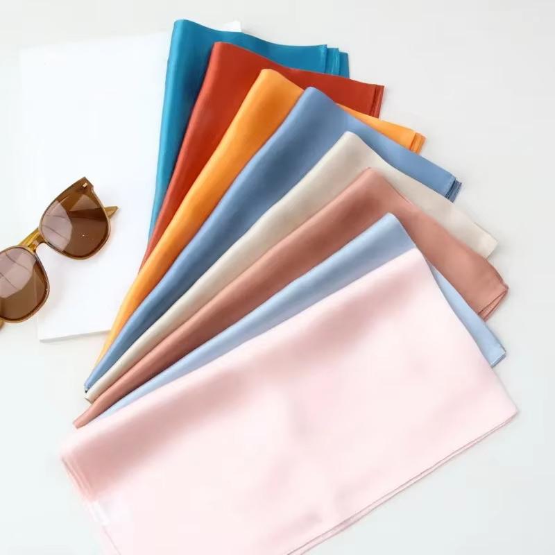 70Scarf  Silk Bandana Women Square Scarves Wrap Kerchief Mulberry Spring Fashion Luxury High Quality Headband Hijab Shawls