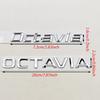 JBIW9 3D ABS Chrome Black Logo Octavia Emblem Letters Car Rear Trunk Badge For Skoda OCTAVIA 1 2 3 4 A5 A7 MK3 Sticker Accessories