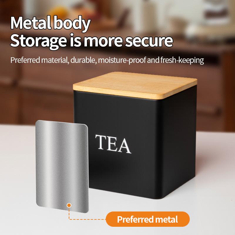3 Stück 1L Kaffeebohnen Vorratsdosen Tee Zucker Vakuumversiegelte Gläser Eisen Vorratsdosen Hitze Küche Creme Dose Luftdichter Deckel