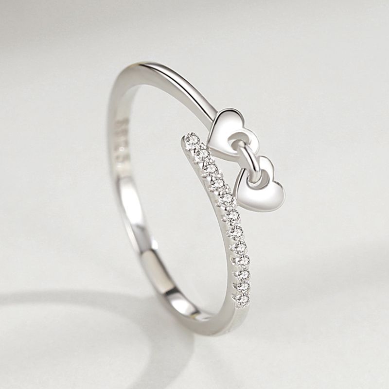 Tancise Klassischer Zirkon-Ring aus 925er-Sterlingsilber, Damenschmuck, Hochzeitsversprechen, Party-Geschenk