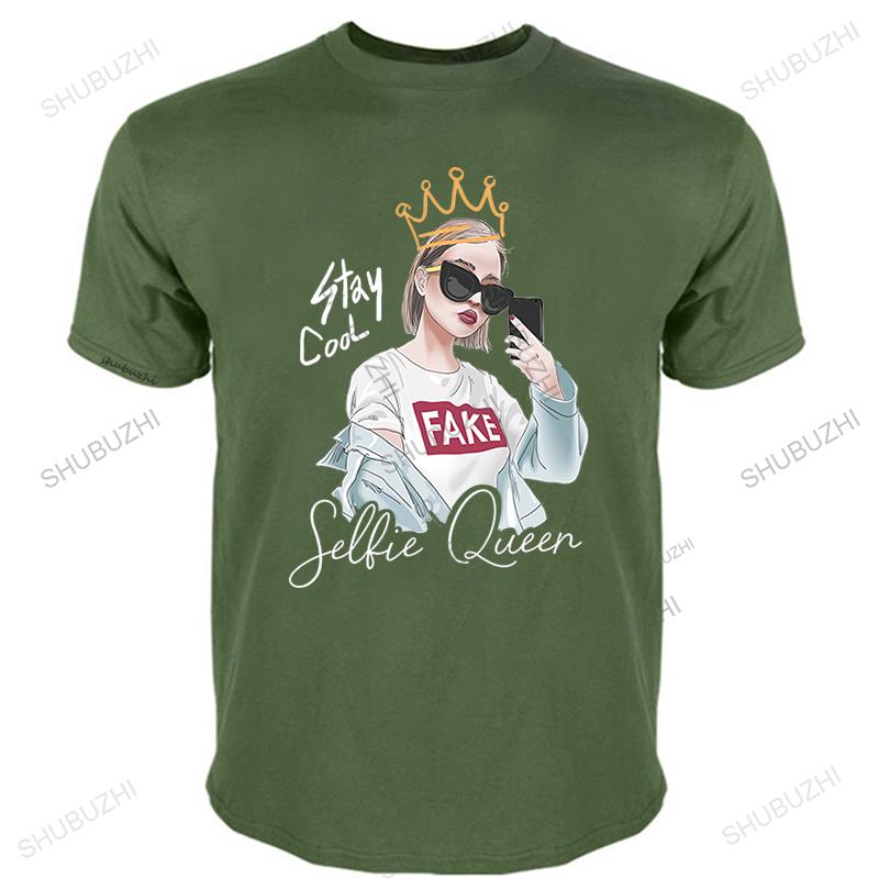 Herren Sommer Marken T-Shirt Mode Baumwolle Kurzarm Schwarz Neu Mädchen mit Krone Unisex O-Ausschnitt Vintage T-Shirt Größe