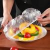 100pcs Disposable Food Cover  Refrigerator Fruit Food Stretch Leftovers Protection Flim Dustproof Bowls Cups Caps Bag