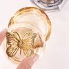 Nail Art Cup Large Capacity Multifunctional Dappen Dish Cup Transparent Glass Nail Art Dappen Dish with Alloy Lid for Liquid Jewelry Display