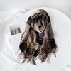 Autumn and winter plaid scarf women's imitation cashmere scarf simple scarf versatile winter warm shawl