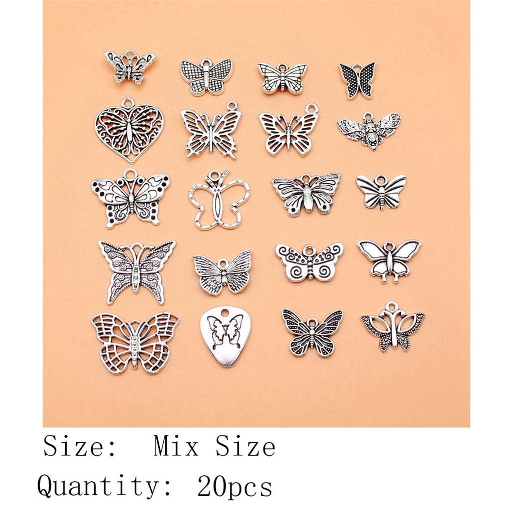 Geburtstagsgeschenke Groß Charms Vogel Schmetterling Gemischte Set Charms Anhänger Souvenir Frau Anhänger