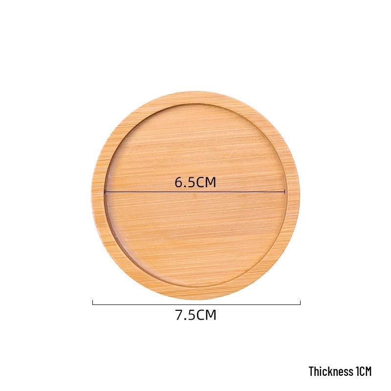 Creative Bamboo Succulent Pot Tray - Rectangular Coaster & Water Catcher for Home Decor
