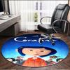 Coraline Print Round Rug, Washable Floor Carpet, For Entryway Dorm Laundry Room Office Study, Home Decor Birthday Christmas Gift