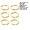 6/12Pcs Golden Napkin Rings Metal Circle Design Napkin Holders Buckles Family Dinner Wedding Party Table Decoration