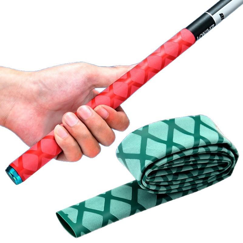 Multicolor Heat Shrink Tube: Non-Slip Mesh Sleeve for Fishing Rods & Racket Handles