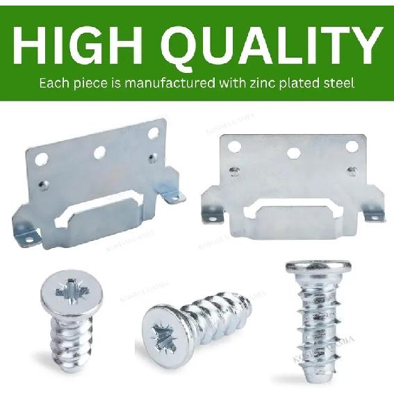 4Pcs/Set Rack for Skorva Midbeam Bed Monunting Brackets Fitting Screws Camper Conversion Brackets with 12Pc Screw Camping Parts