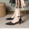 Fashion Women Walking Pointed Toe Pumps Shallow Elegant High Heels Shoes Women Fashion Luxury Slip on Designer Shoes Zapatos De Mujer