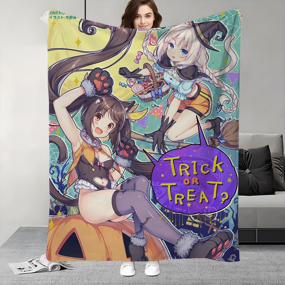 Game N-Nekopara-S Blanket Design Lightweight  For Dorms, Naps, Living Room, Office,Sofa,All-Season