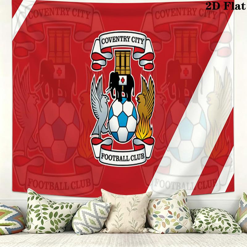 Coventry City Wall Tapestry Aesthetic Wall Hanging Printed Fabric Blanket Decorative Tapestries for Bedroom Living Room Home Decor