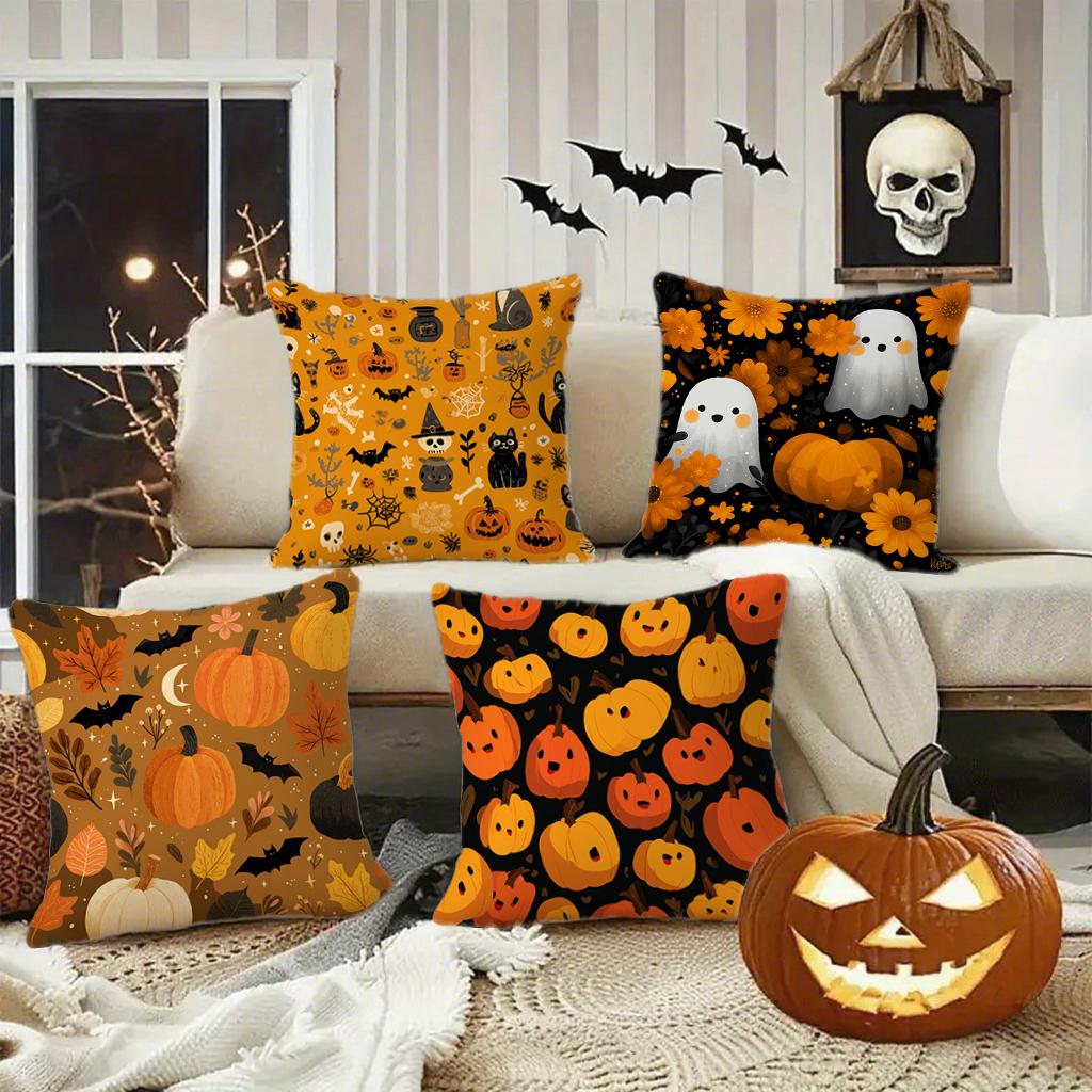 Halloween-Themed Pillowcases For Homesuitable For Sofa Car Bedroom Decorative Cushion Cover Pillow Cover