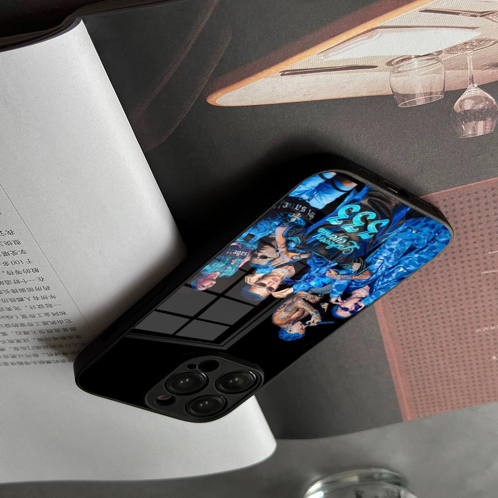 Phone Case Tempered Glass For IPhone 17 15 16 14 12 13 11 Pro XS Max Plus Mini Cover Blessd Cantante Rapper