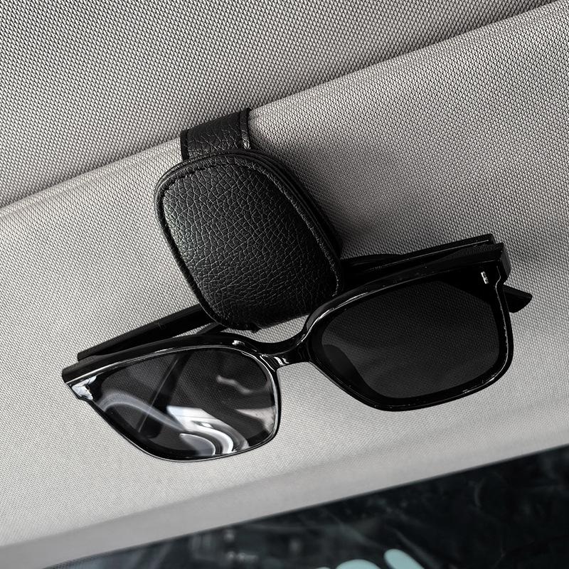 Universal Car Sun Visor Glasses Holder - Multifunctional Clip for Sunglasses and Storage