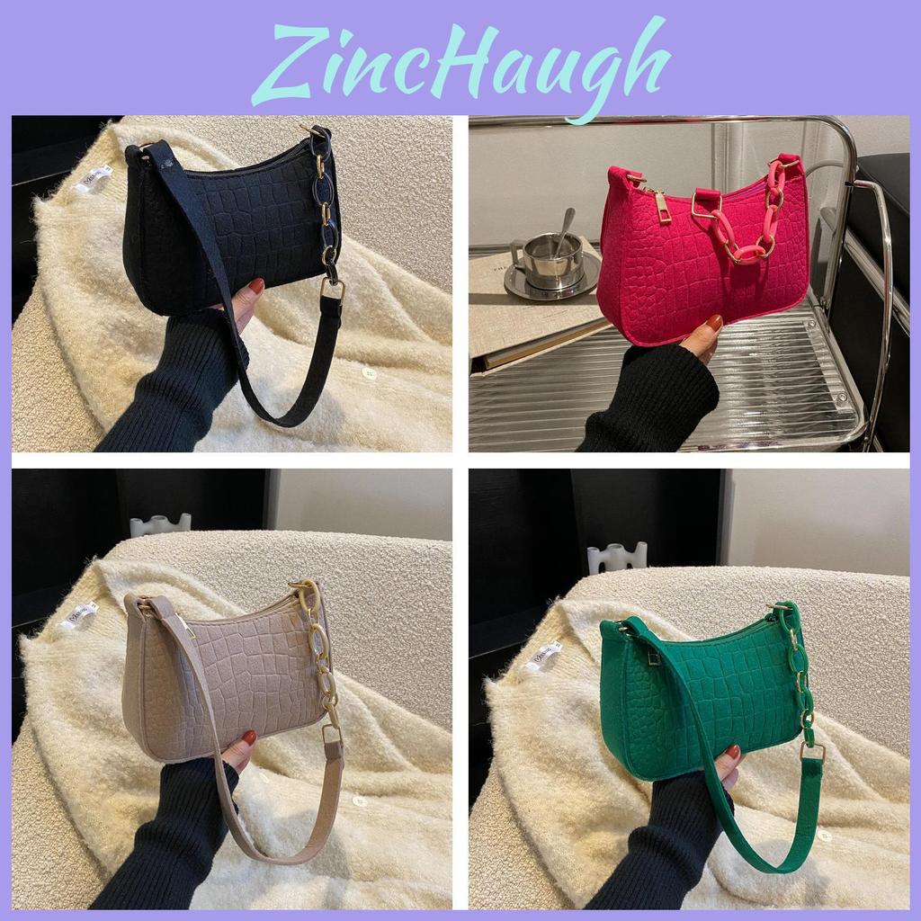 Chic Casual Crossbody Bag For Women Stylish Small Square Felt Purse In Trendy Colors
