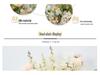 Champagne Silk Flower Wedding Decor - Artificial Ceiling & Aisle Floristry Elements