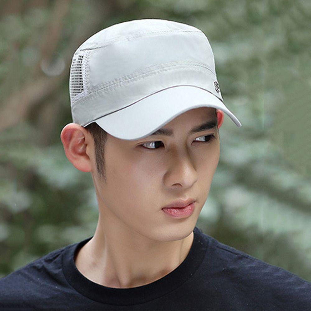 Sun Protection Outdoor Sun Hat Mesh Hollow Summer Baseball Cap Men's Fishing Cap  Female/Male