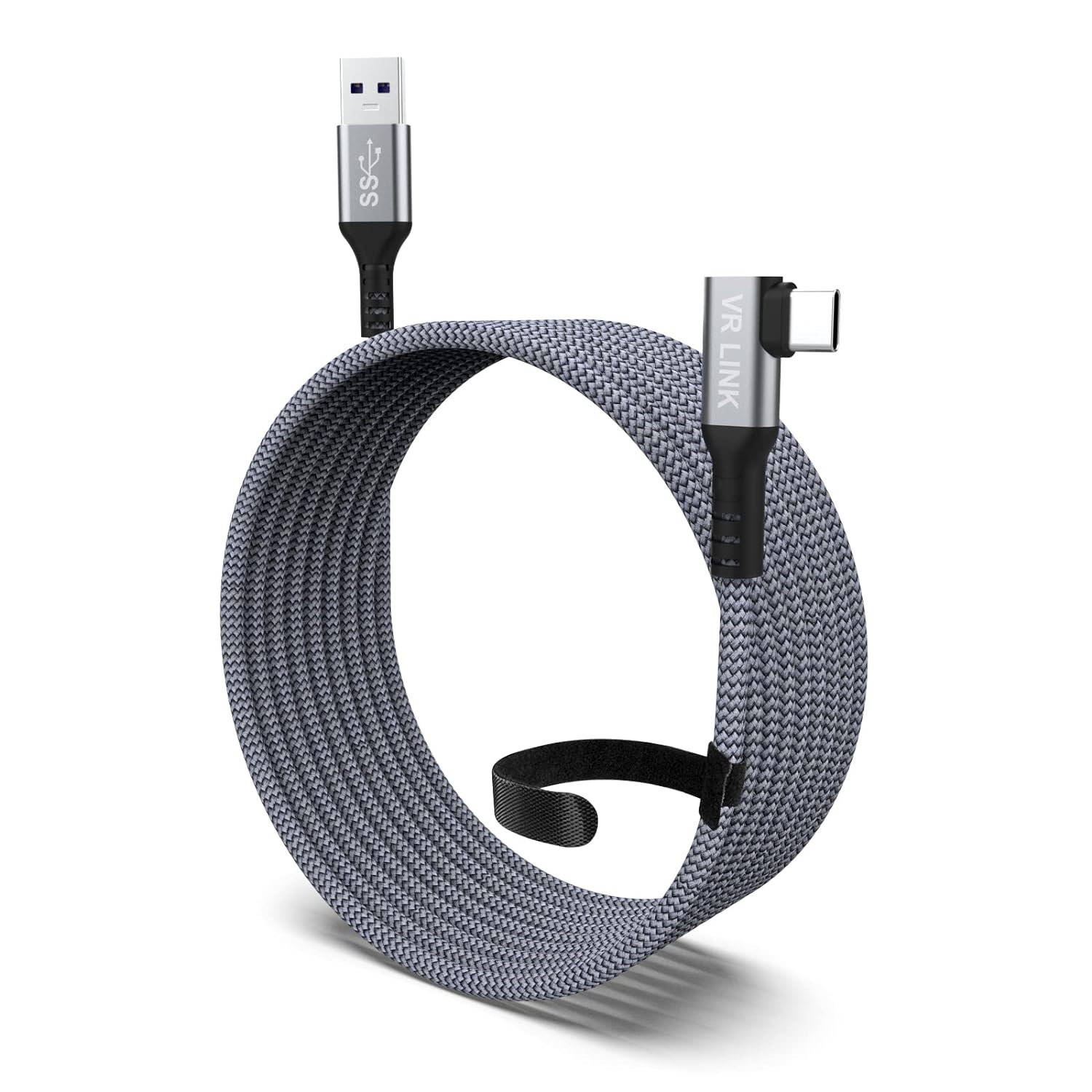 USB3.0 to Type C 5Gbps High Data Speed Fast Charge PD60W Cable Nylon Jacket USB C Data Cables 3 m серый