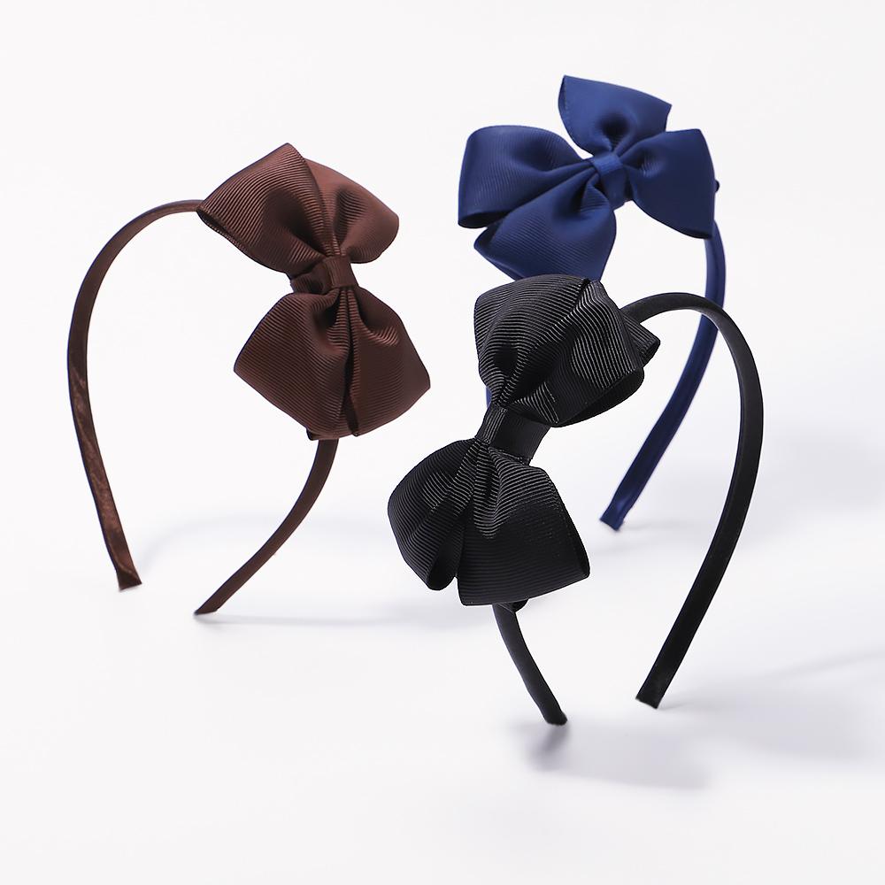 3pcs Cute Hair Bows with Hairbands Grosgrain Ribbon Bows Headbands for Girls Children Kids Hair Accessories