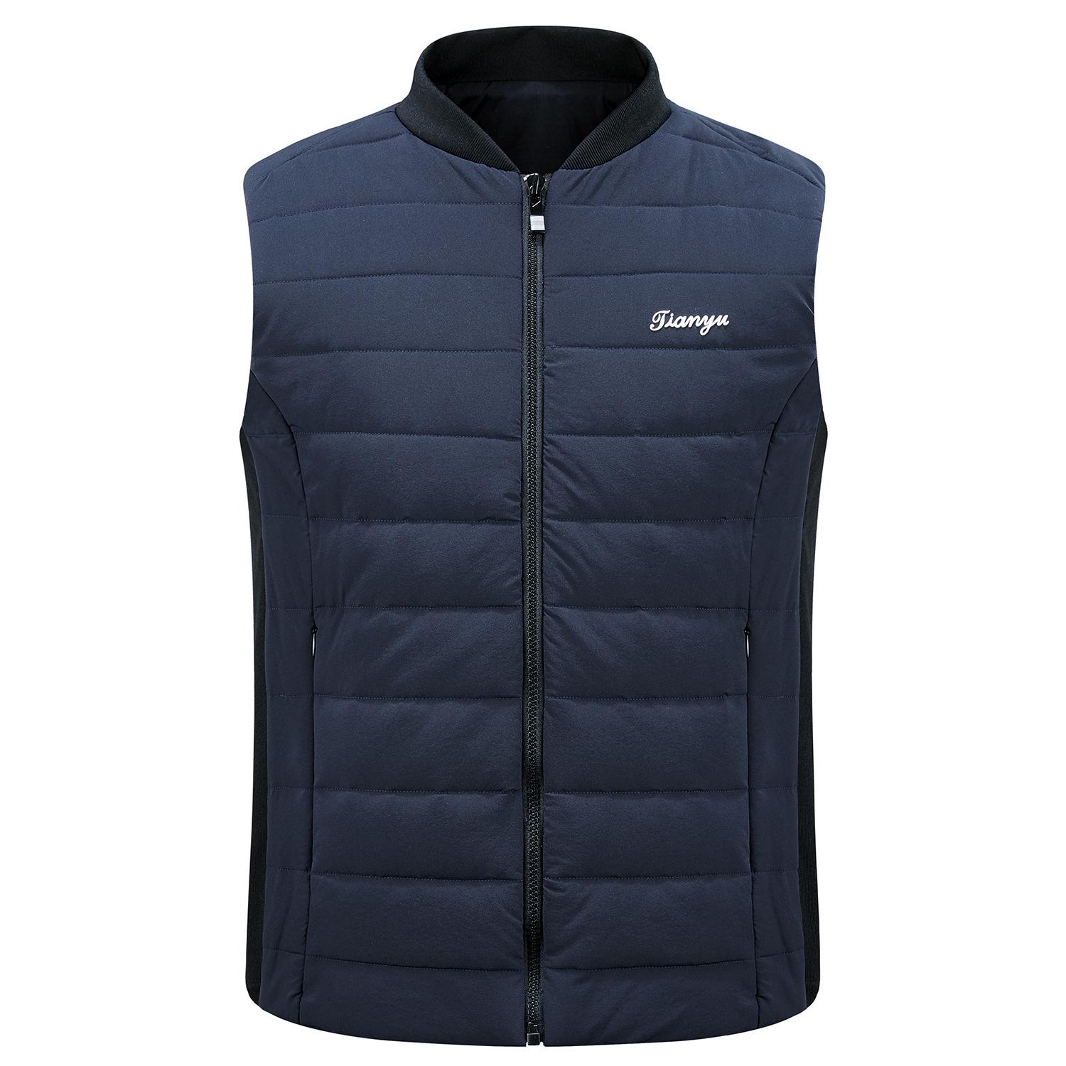 

Мужской утепленный зимний жилет для гольфа TTYGJ — теплая хлопковая куртка для осени и зимы. L