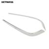 For Mazda 3 M3 Axela Sedan -2024 2025 Chrome Front Fog Light Lamp Eyelid Eyebrow Foglight Strip Trim Accessories Car Styling