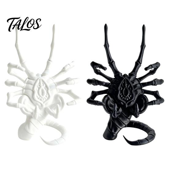 Functional Horror Art Sci-Fi Theme Phone Holder, 3D Printed Unique Desk Ornament, Hands Free Viewing Stand Creative Stable PLA for Home And