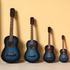 Minigitar Miniatyrmodell Klassisk gitar Miniatyr Minimusikkinstrumentmodell av tre