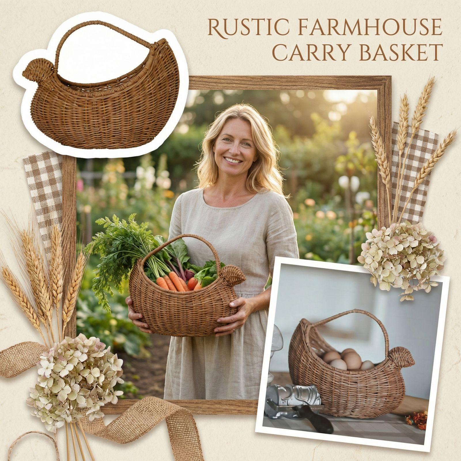 Плетеные корзины для хранения, Корзины для сбора овощей, Корзины для фруктов, Плетеные корзины для хранения ручной работы, Плетеные корзины с ручками One Size хаки