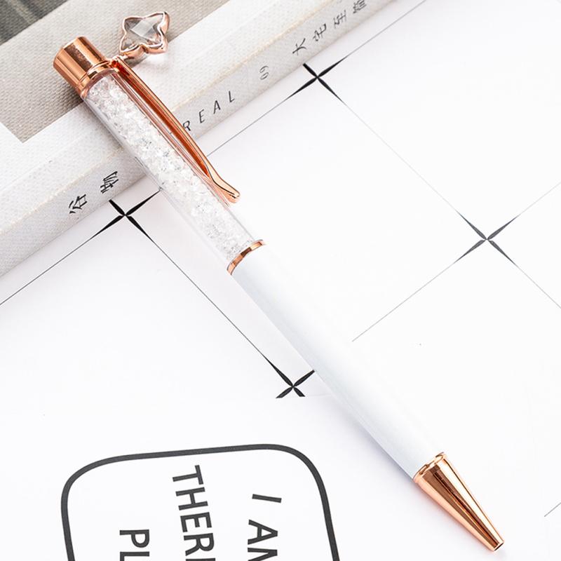 1.0mm Ballpoint Pen Creative Crystal Diamonds Metal Pen Stationery For School Student Office