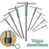 T-Griff Inbusschlüssel T/L 2/2,5/3/3,5/4/4,5/5/6/8/10mm Torx Schraubendreher Schlüssel T-förmiges Handwerkzeug Verlängerter Inbusschlüssel
