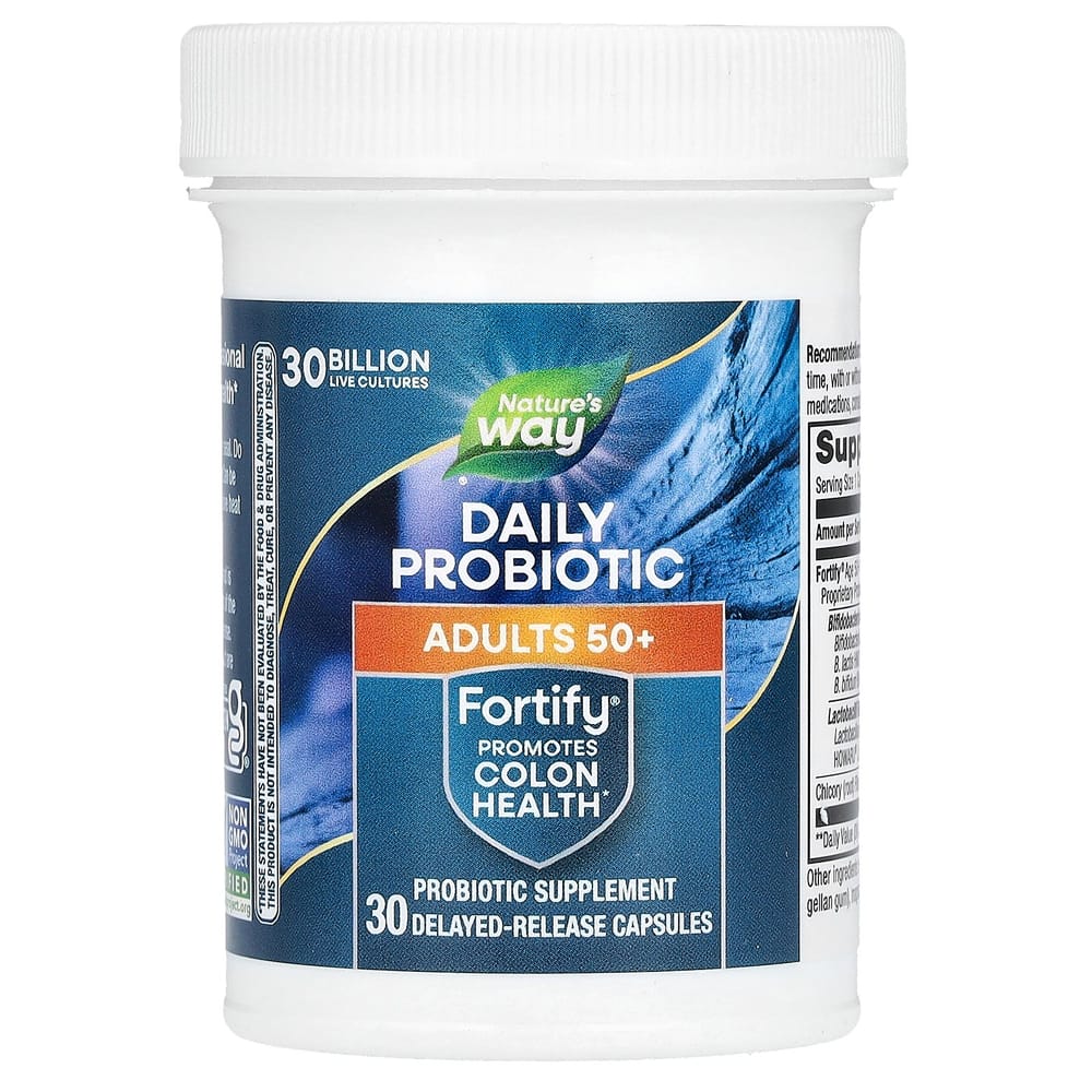 Nature's Way Fortify® Daily Probiotic 50+ 30 Billion CFU Delayed Release Capsules