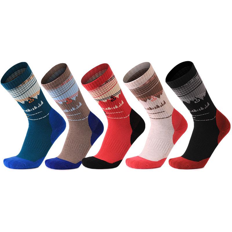 Ladies Autumn and Winter Thick Wool Hoop Heat Storage Warm Outdoor Hiking Medium Tube Wool Socks